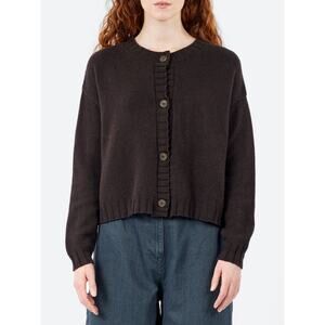 MJ Watson Cashmere Blend Cardigan Sweater in NAVY XS